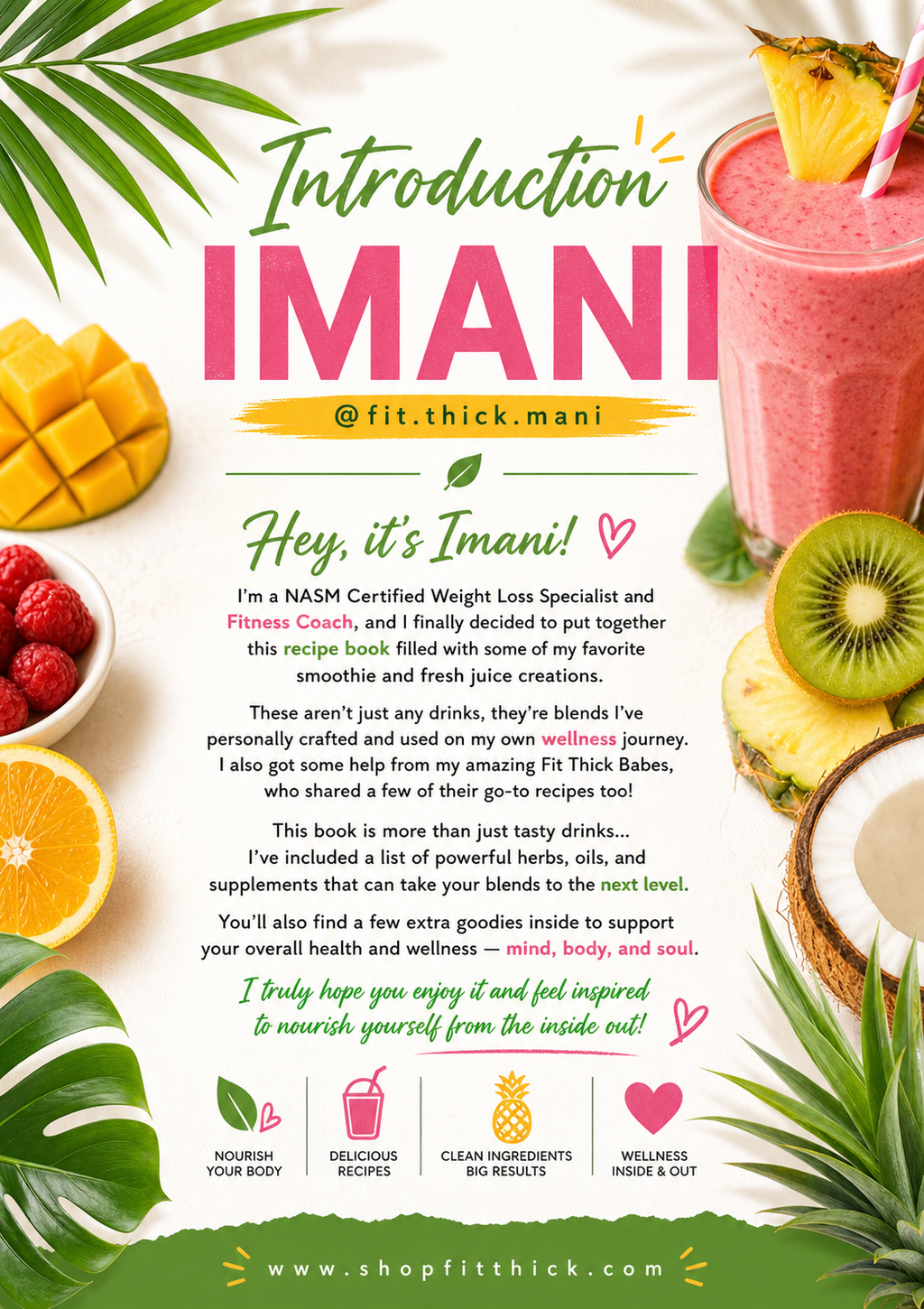 FRESH SIPS juice & smoothies ebook.