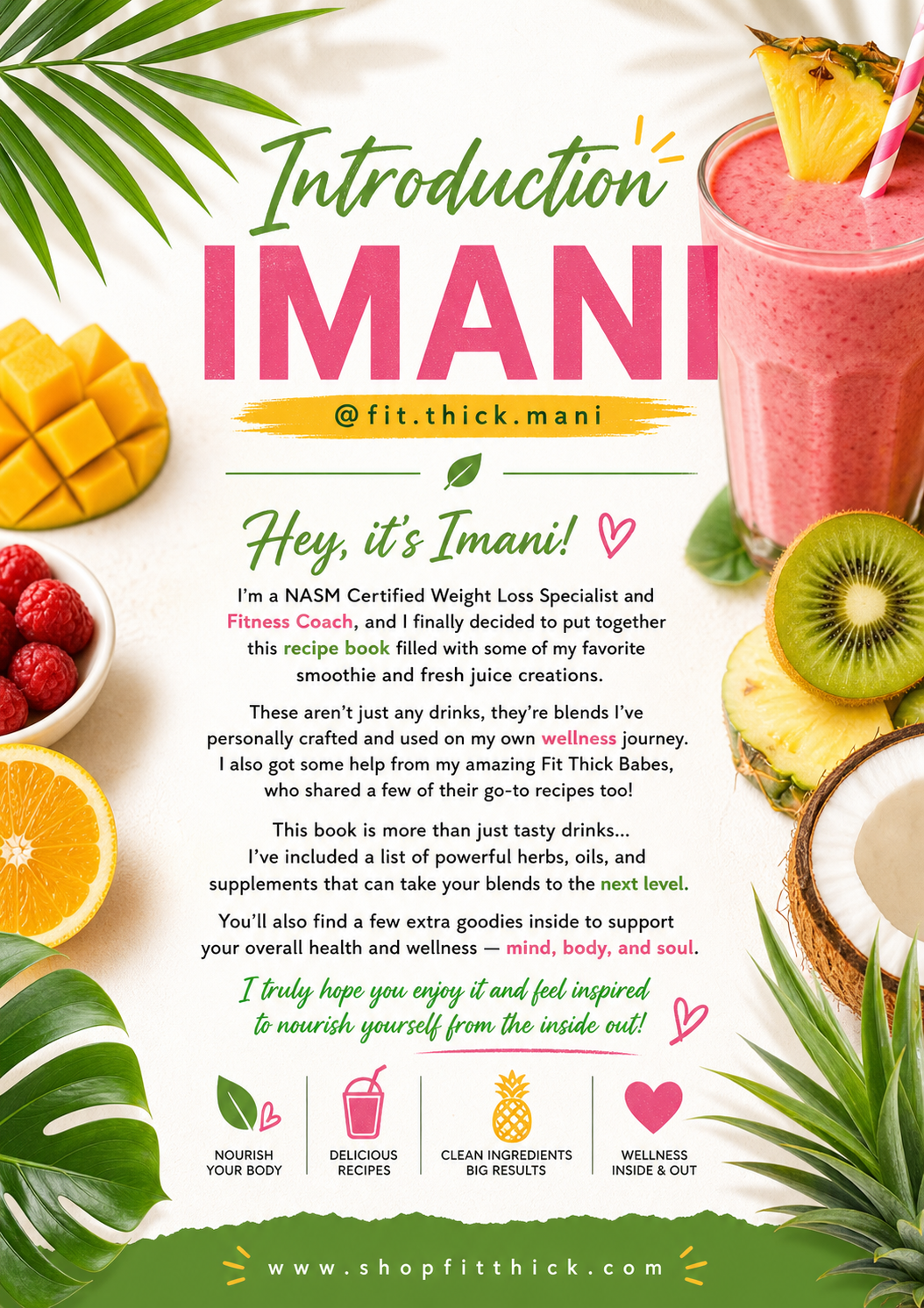 FRESH SIPS juice & smoothies ebook.